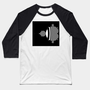 Stripes & Mandelbrot Baseball T-Shirt